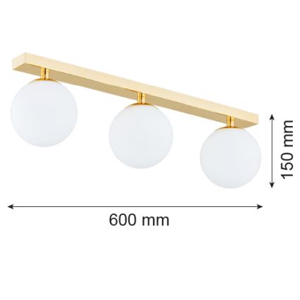 Argon 1414 - Lampadario a plafone FLAVIO 3xE14/7W/230V