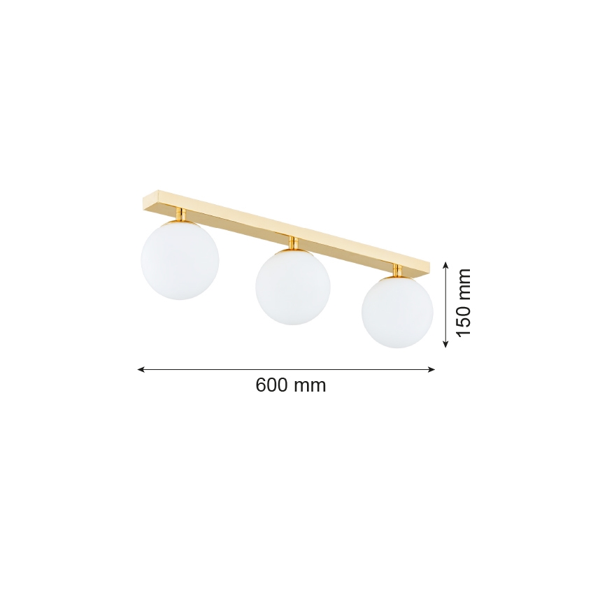 Argon 1414 - Lampadario a plafone FLAVIO 3xE14/7W/230V