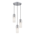 Argon 1465 - Lampadario a sospensione con filo BURGOS 3xE27/15W/230V cromo lucido