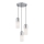 Argon 1465 - Lampadario a sospensione con filo BURGOS 3xE27/15W/230V cromo lucido