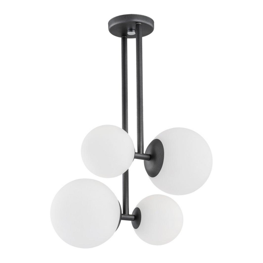 Argon 1645 - Lampadario su palo ASPEN 4xE27/15W/230V antracite