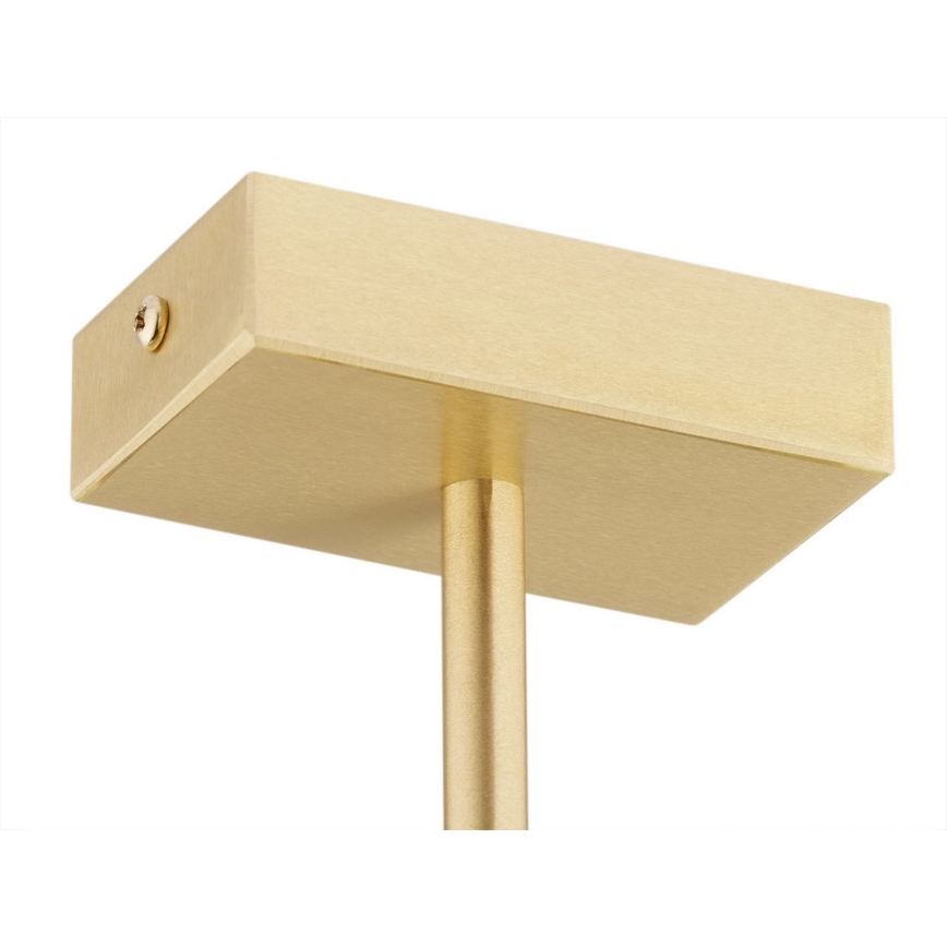 Argon 1767 - Lampadario su palo FREEMONT 4xE27/15W/230V oro/bianco/nero