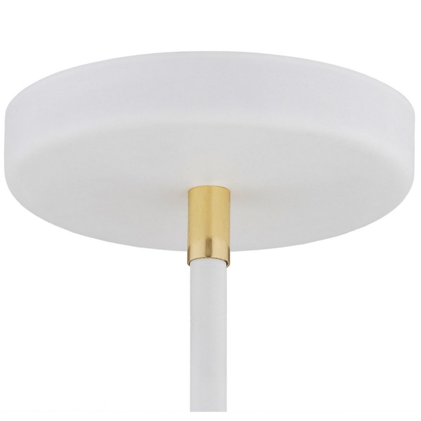 Argon 1773 - Lampadario su palo AVALONE 4xE27/15W/230V bianco/oro