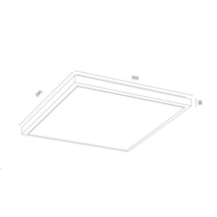Argon 1802 - Plafoniera CARLSON 4xE27/15W/230V 39x39 cm oro