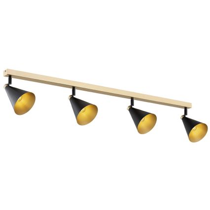 Argon 1805 - Faretto LUCINDA 4xE14/7W/230V nero/oro