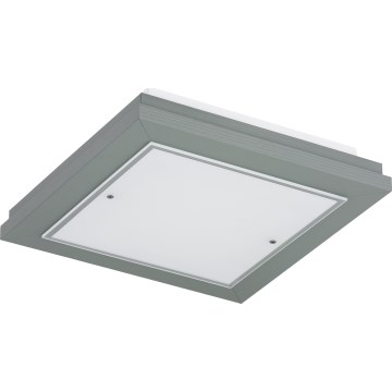 Argon 1868 - Plafoniera TABOR 4xE27/15W/230V 42x42 cm grigia