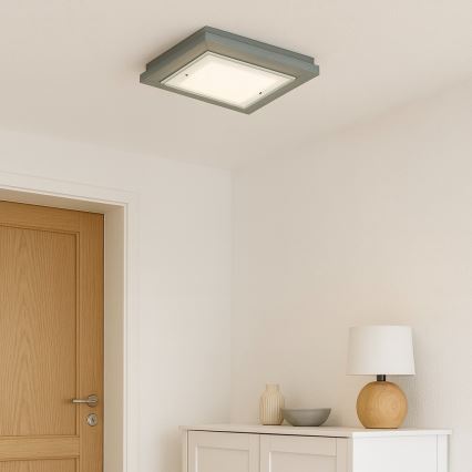 Argon 1868 - Plafoniera TABOR 4xE27/15W/230V 42x42 cm grigia