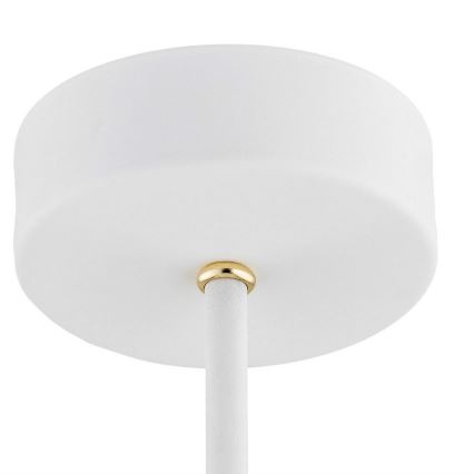 Argon 2117 - Lampadario su palo CHARLOTTE 5xE27/15W/230V bianco/oro