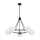 Argon 2119 - Lampadario su palo AMALFI 5xE27/15W/230V nero/bianco