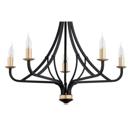 Argon 2171 - Lampadario a sospensione con catena LORENZO 5xE14/7W/230V