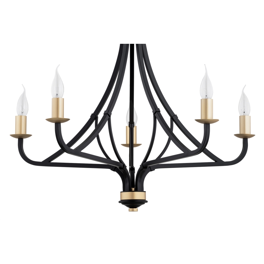 Argon 2171 - Lampadario a sospensione con catena LORENZO 5xE14/7W/230V