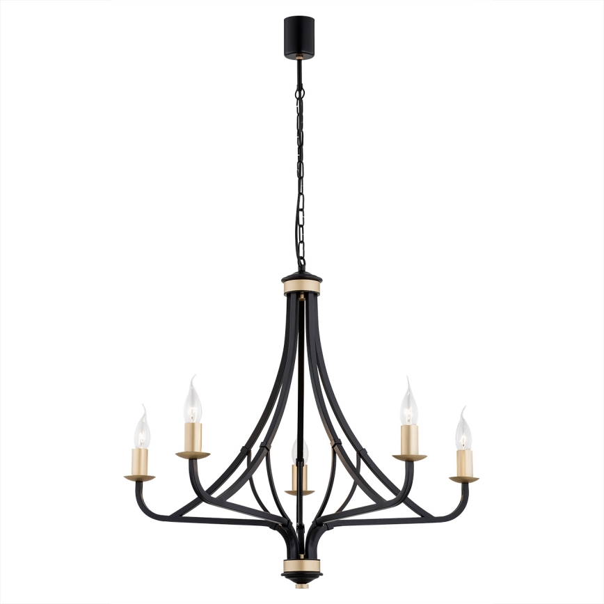 Argon 2171 - Lampadario a sospensione con catena LORENZO 5xE14/7W/230V
