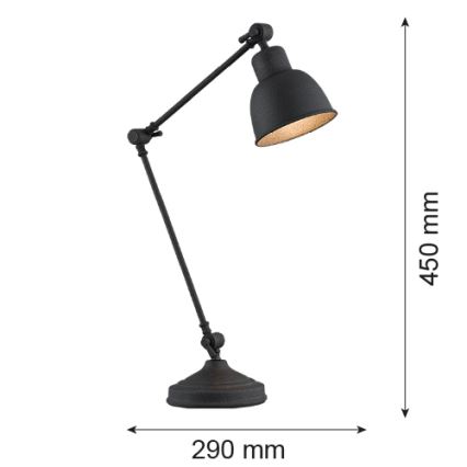 Argon 3197 - Lampada da tavolo EUFRAT 1xE27/15W/230V