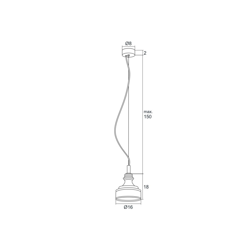 Argon 3795 - Lampadario LED a sospensione con filo TULUZA LED/5W/230V