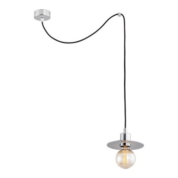 Argon 3836 - Lampadario su corda CORSO 1xE27/15W/230V cromo lucido