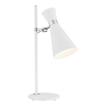 Argon 3890 - Lampada da tavolo LUKKA 1xE27/15W/230V bianca