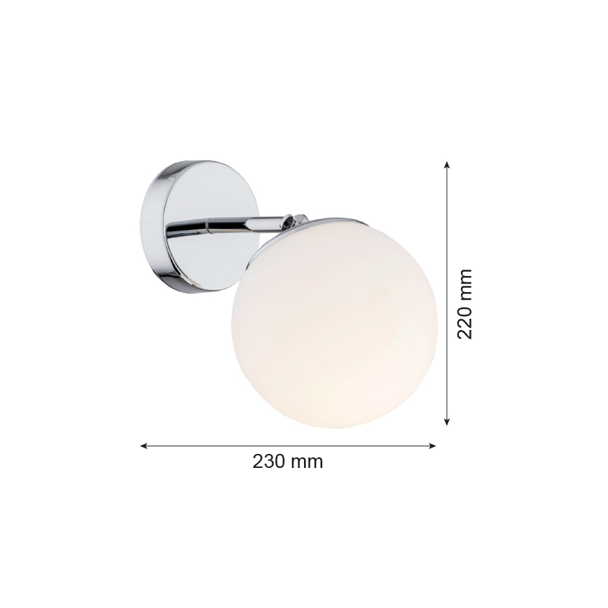 Argon 3988 - Applique SATELITE 1xE27/15W/230V cromo lucido