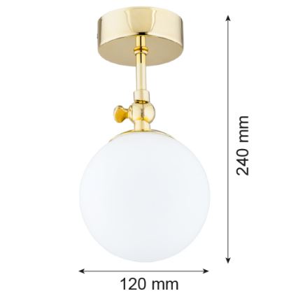 Argon 4001 - Lampadario da bagno a sospensione con supporto rigido LATINA 1xE14/40W/230V IP44