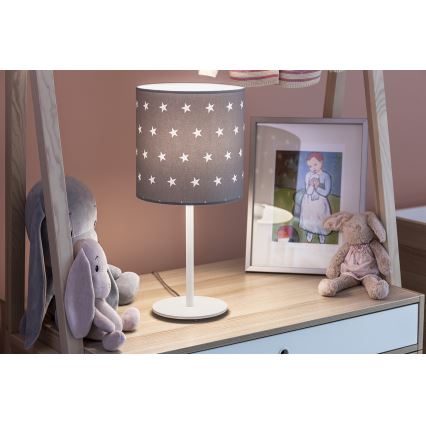 Argon 4126 - Lampada da tavolo MAGIC 1xE27/15W/230V grigio/bianco