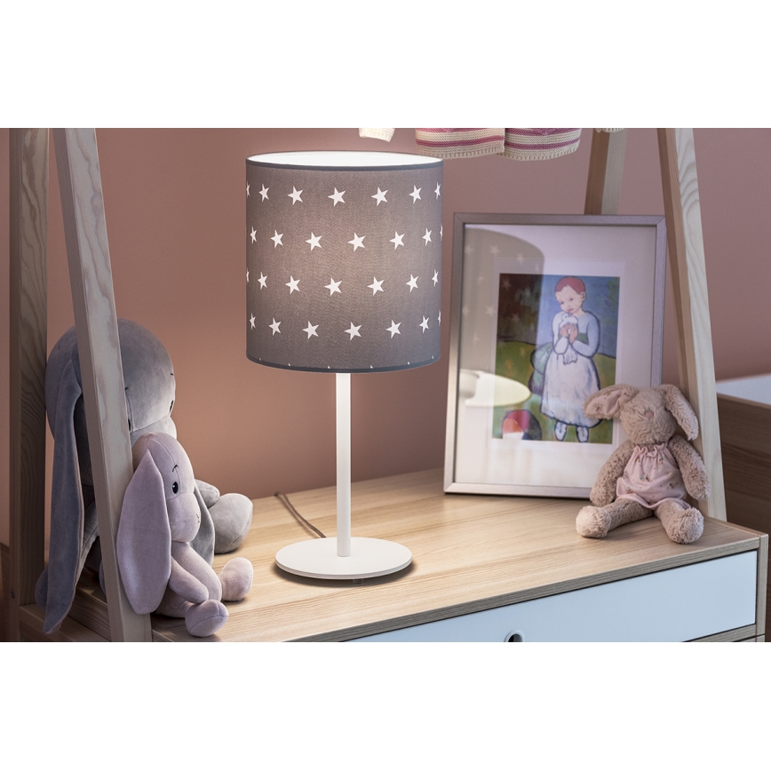 Argon 4126 - Lampada da tavolo MAGIC 1xE27/15W/230V grigio/bianco