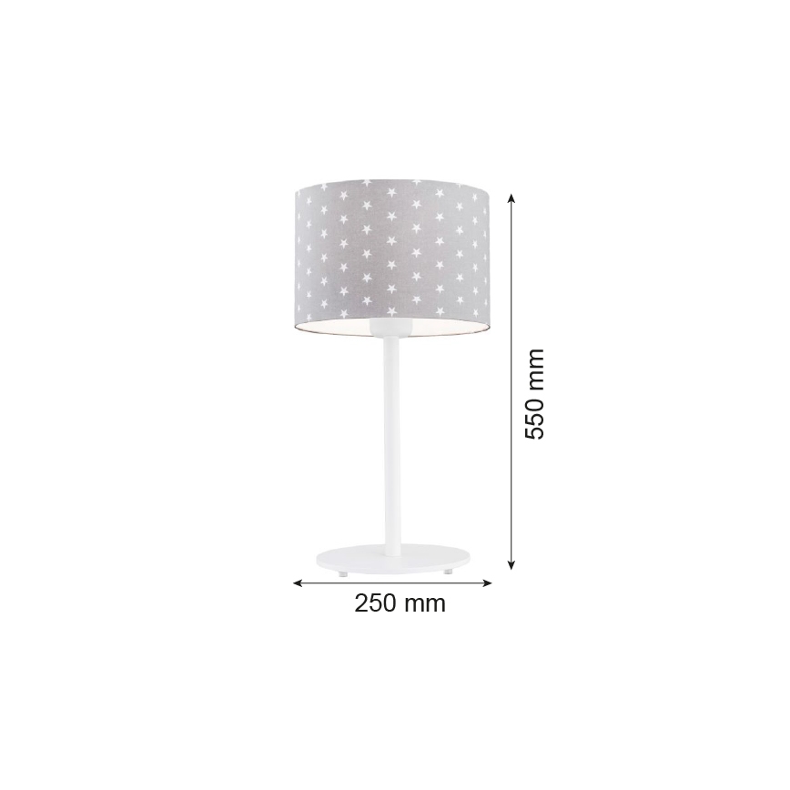Argon 4126 - Lampada da tavolo MAGIC 1xE27/15W/230V grigio/bianco