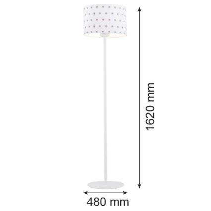 Argon 4129 - Lampada da terra MAGIC 1xE27/15W/230V bianco