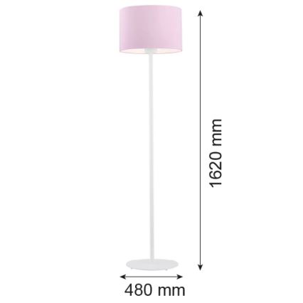 Argon 4132 - Lampada da terra MAGIC 1xE27/15W/230V rosa/bianco