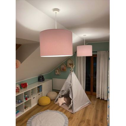 Argon 4136 - Lampadario su corda MAGIC 1xE27/15W/230V rosa