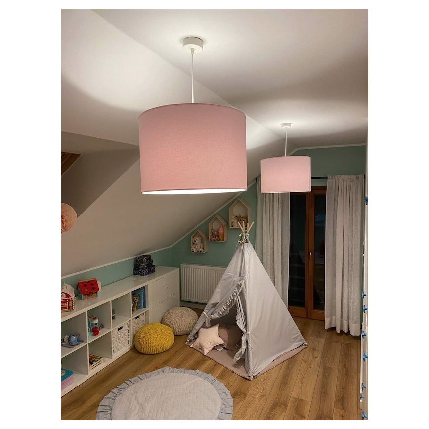 Argon 4136 - Lampadario su corda MAGIC 1xE27/15W/230V rosa