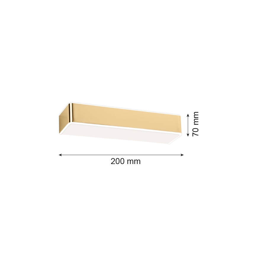 Argon 4147 - Applique RODAN 1xE27/15W/230V oro