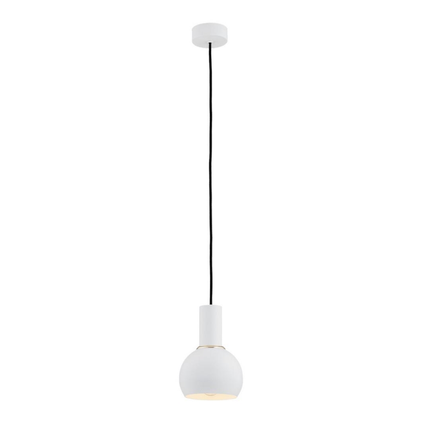 Argon 4215 - Lampadario a sospensione con filo SINES 1xE27/15W/230V d. 14 cm bianco