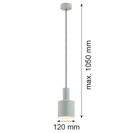 Argon 4217 - Lampadario a sospensione con filo SINES 1xE27/15W/230V d. 12 cm verde