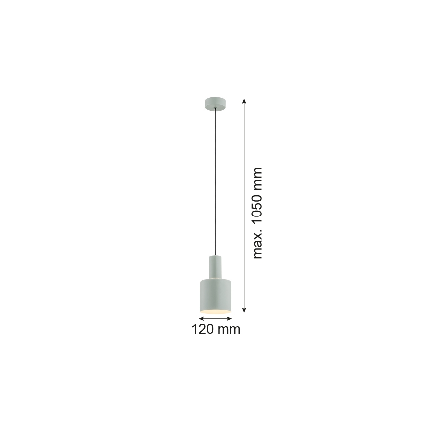Argon 4217 - Lampadario a sospensione con filo SINES 1xE27/15W/230V d. 12 cm verde