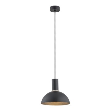 Argon 4222 - Lampadario a sospensione con filo SINES 1xE27/15W/230V d. 28 cm nero