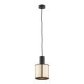 Argon 4248 - Lampadario a sospensione con filo HERMAN 1xE27/15W/230V ottone/nero
