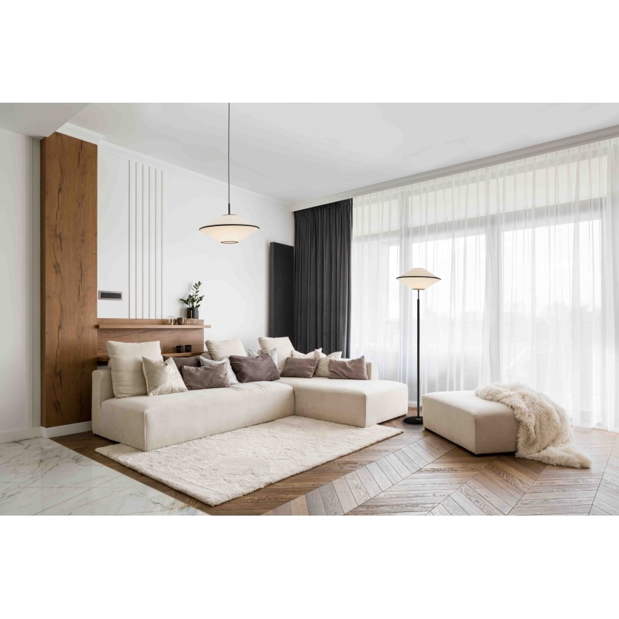 Argon 4282 - Lampadario sospeso TROY su cavo 1xE27/15W/230V beige