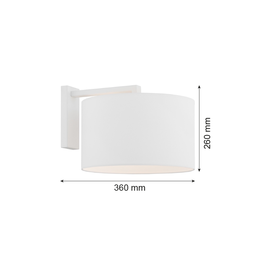 Argon 4294 - Applique KARIN 1xE27/15W/230V bianco