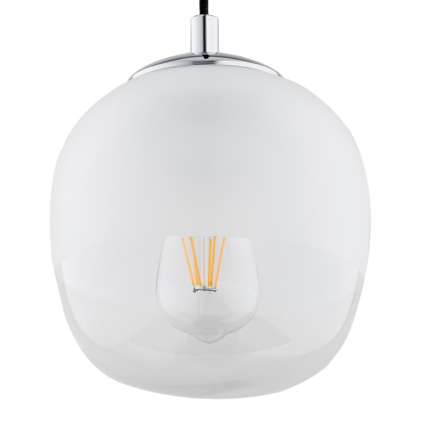 Argon 4676 -Lampadario su filo  BALTIMORE 1xE27/15W/230V cromo luminoso