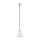 Argon 4681 - Lampadario su corda BEVERLY 1xE27/15W/230V bianco/cromo lucido