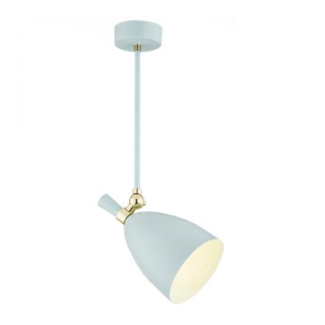 Argon 4685 -  Lampadario su palo CHARLOTTE 1xE27/15W/230V blu/oro