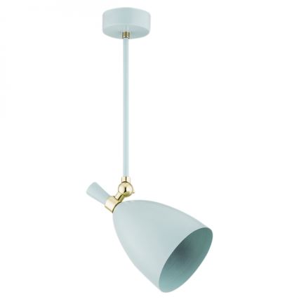 Argon 4685 -  Lampadario su palo CHARLOTTE 1xE27/15W/230V blu/oro