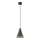 Argon 4688 - Lampadario su filo BEVERLY 1xE27/15W/230V nero/cromo luminoso