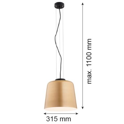 Argon 4690 - Lampadario su filo BERKLEY 1xE27/15W/230V