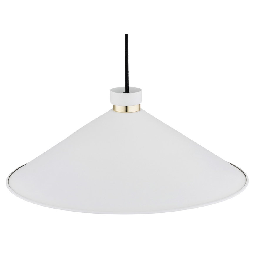 Argon 4693 - Lampadario su corda NASHVILLE 1xE27/15W/230V bianco