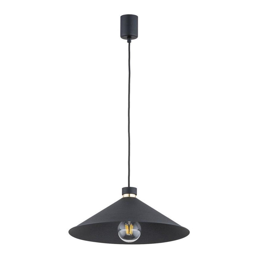 Argon 4695 - Lampadario su corda NASHVILLE 1xE27/15W/230V nero