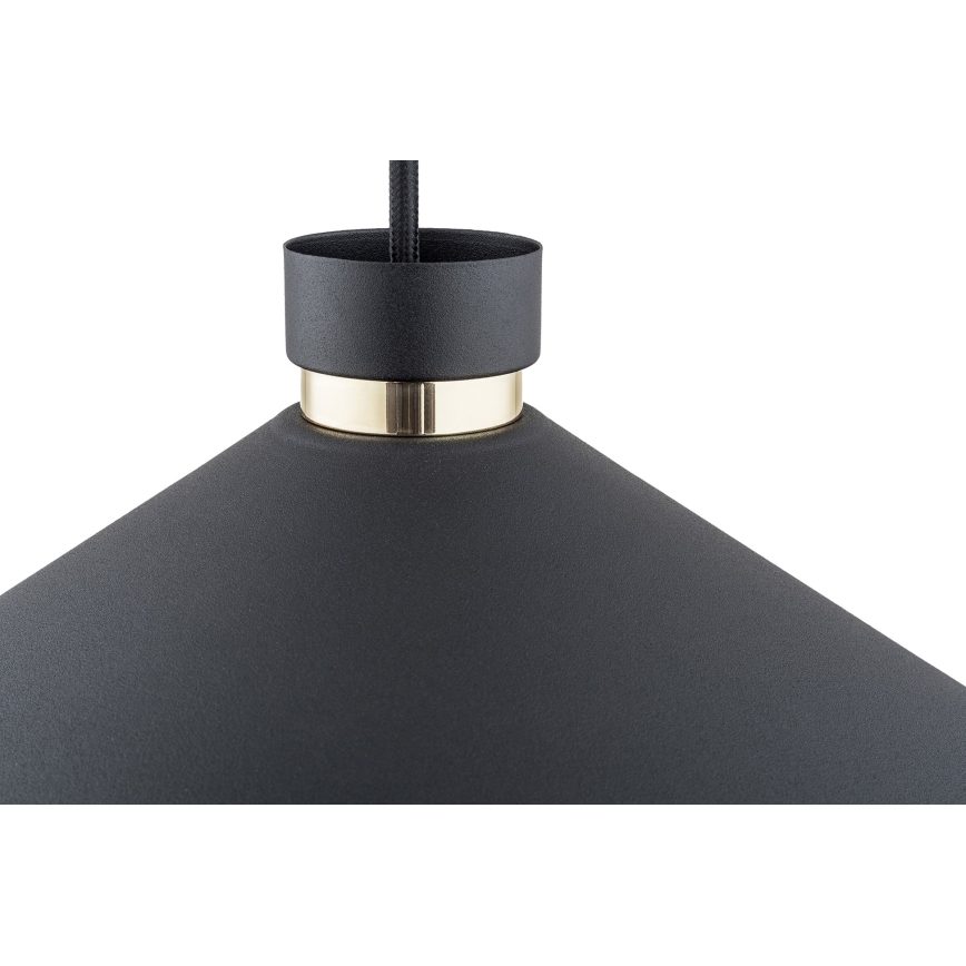 Argon 4695 - Lampadario su corda NASHVILLE 1xE27/15W/230V nero