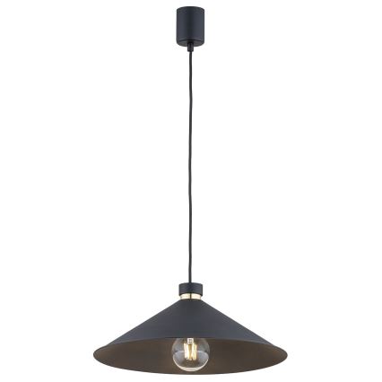 Argon 4695 - Lampadario su corda NASHVILLE 1xE27/15W/230V nero