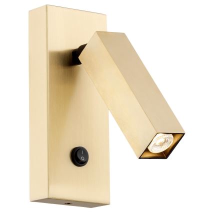 Argon 4737 - Faretto da muro ROCK 1xG9/6W/230V ottone