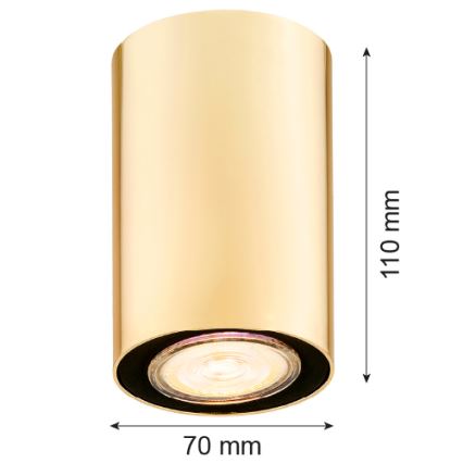 Argon 4759 - Plafoniera TYBER 1xGU10/5W/230V oro