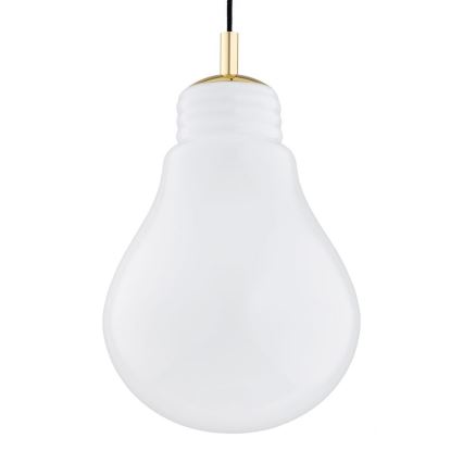 Argon 4879 - Lampadario a sospensione con filo JESSE 1xE27/15W/230V oro/bianco